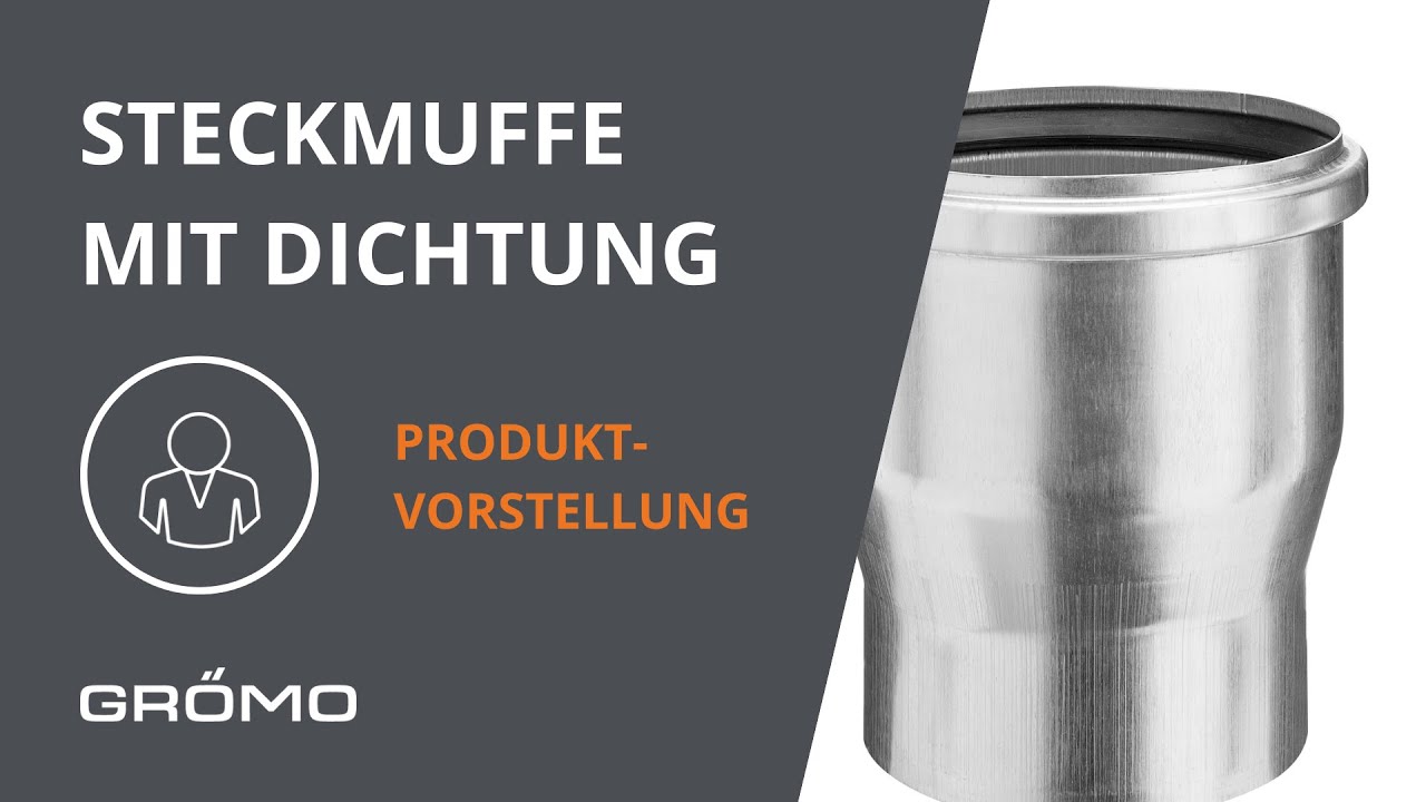 GRÖMO zeigt dir die Steckmuffe mit Dichtung