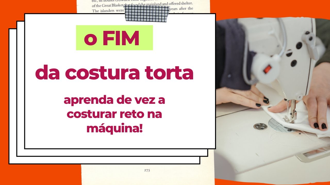COMO COSTURAR RETO NA MAQUINA DE COSTURA   APRENDA CONTROLAR A MAQUINA
