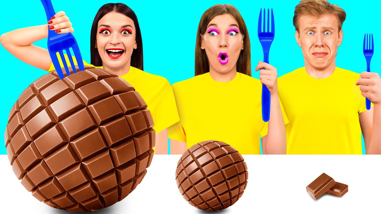 Großer, Mittlerer und Kleiner Teller Challenge | Fantastische Food-Hacks