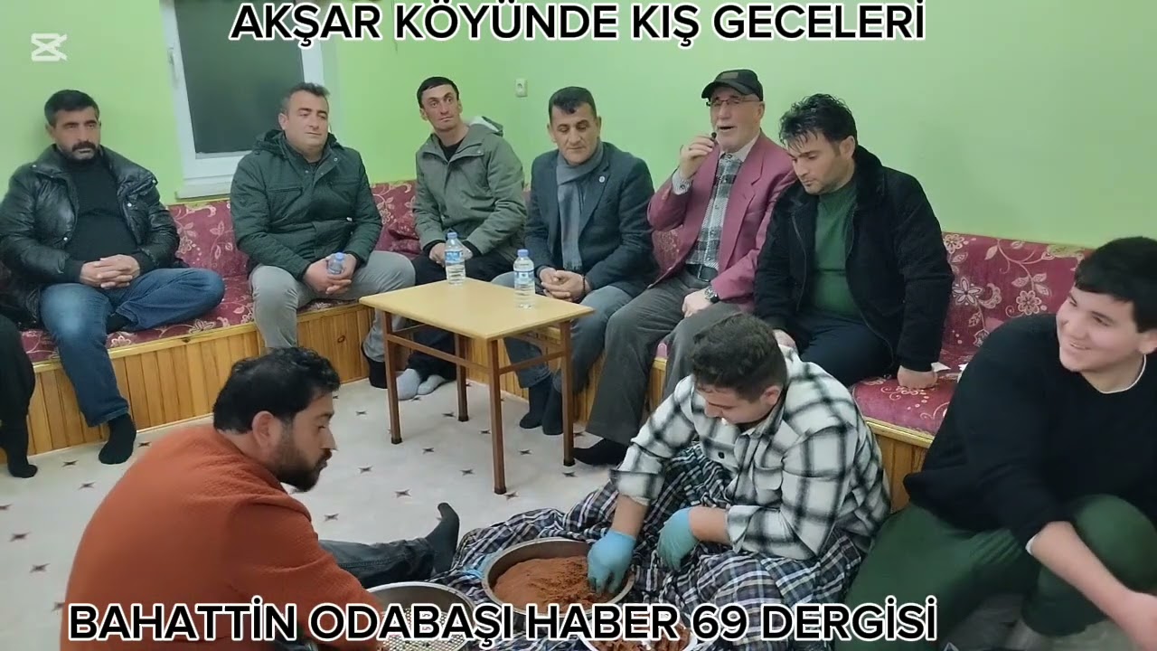 BAYBURT AKŞAR KÖYÜMÜZDE KIŞ GECELERİNİ YAŞADIK