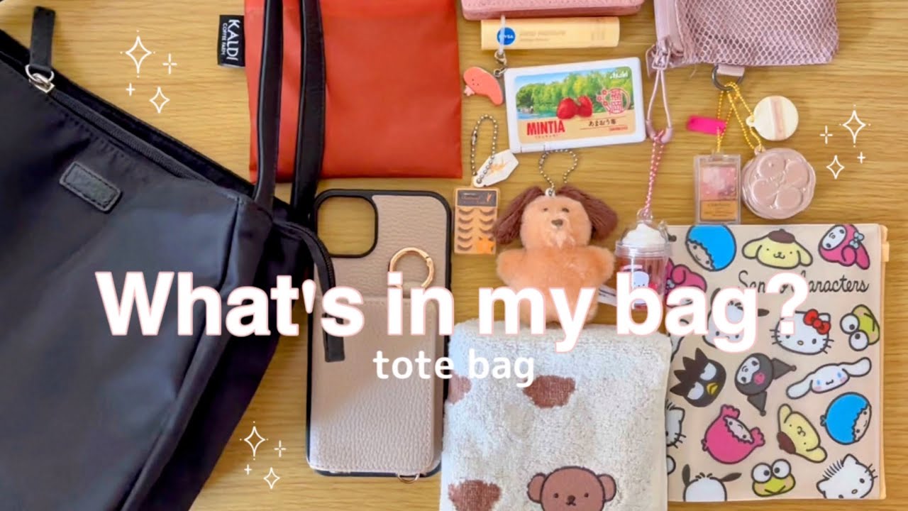 【カバンの中身】病院に診察を受けに行く日👜イザック｜サンリオ｜カルディetc.