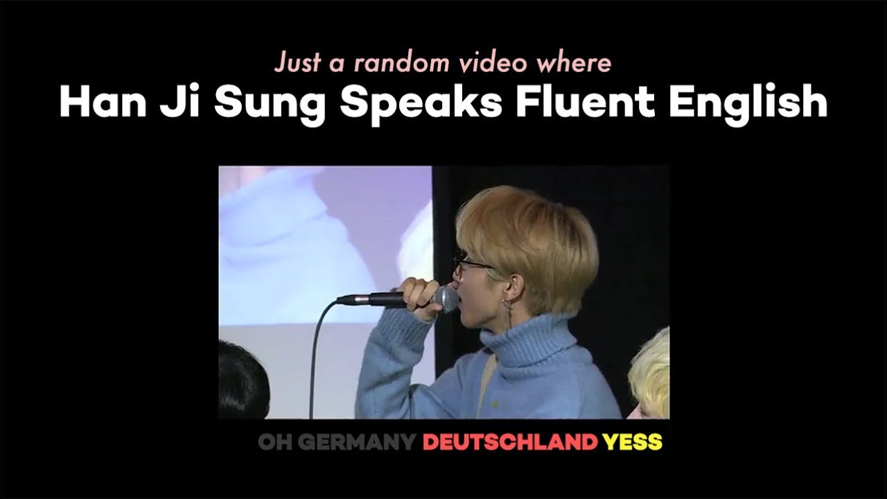 Stray Kids HAN Speaking Fluent English at MEET&GREET