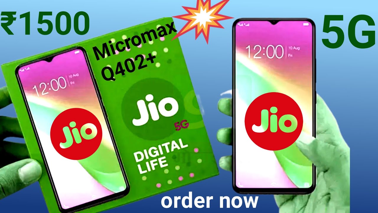 ₹1500 | jio 5G mobile order book kaise karen |Micromax Q402+ 4G smart phone unboxsing |Jio 5g mobile