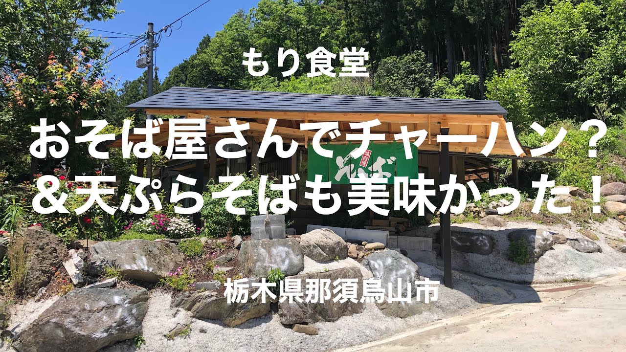 もり食堂（栃木県那須烏山市）そば屋でチャーハン？と天ぷらそばも美味かった！
