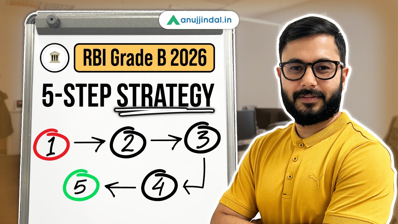 Сдайте экзамен RBI Grade B за 5 шагов | Стратегия подготовки к экзамену RBI 2026 | Анудж Джиндал
