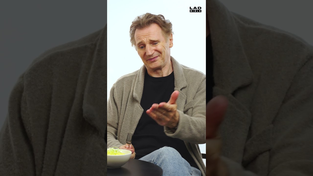 Liam Neeson and Pamela Anderson Try Champ For The First Time