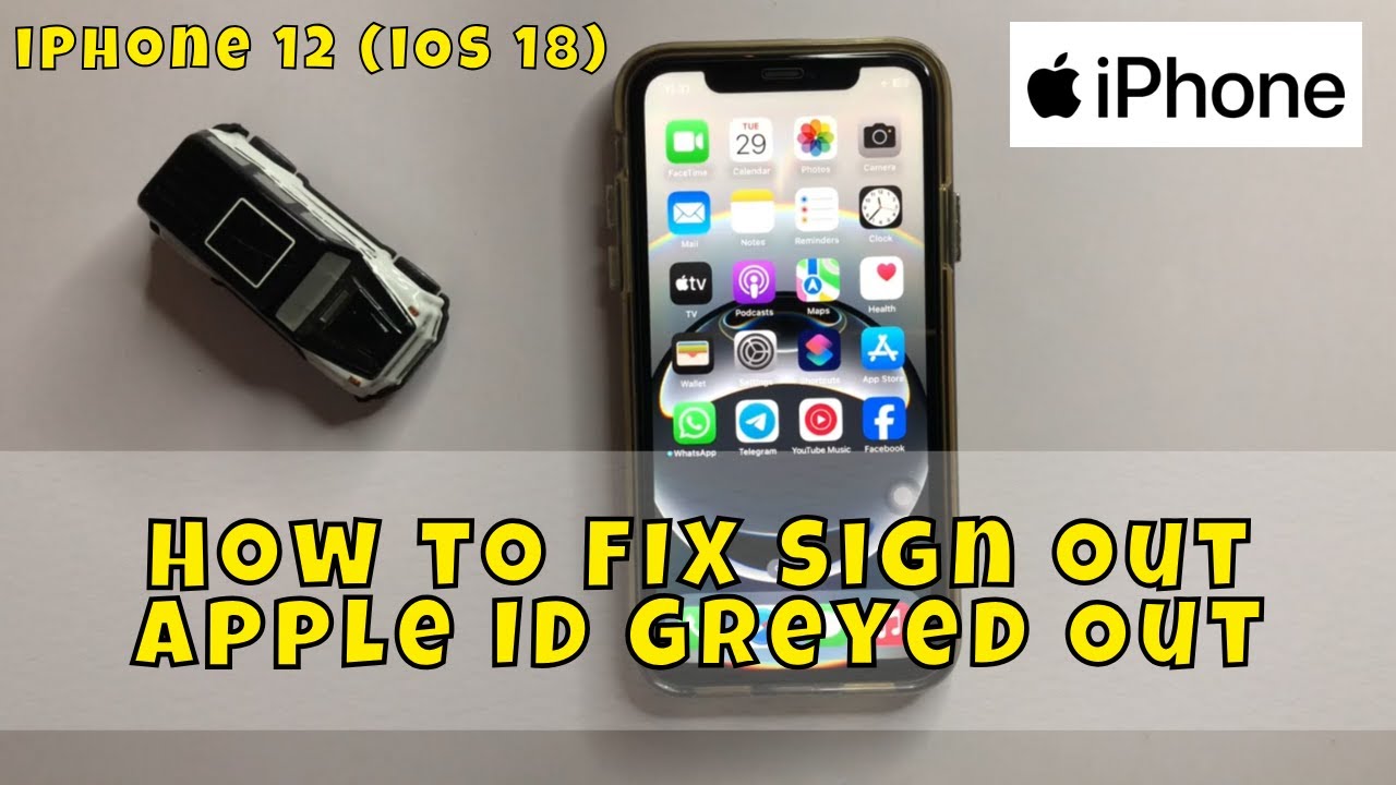 How to FIX Sign out Apple ID Greyed Out in iPhone 12 Settings 2026