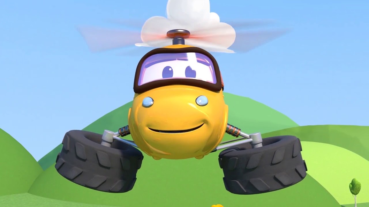 Monster trucks for children - CARNIVOROUS PLANTS try to eat Maverick - Monster Town
