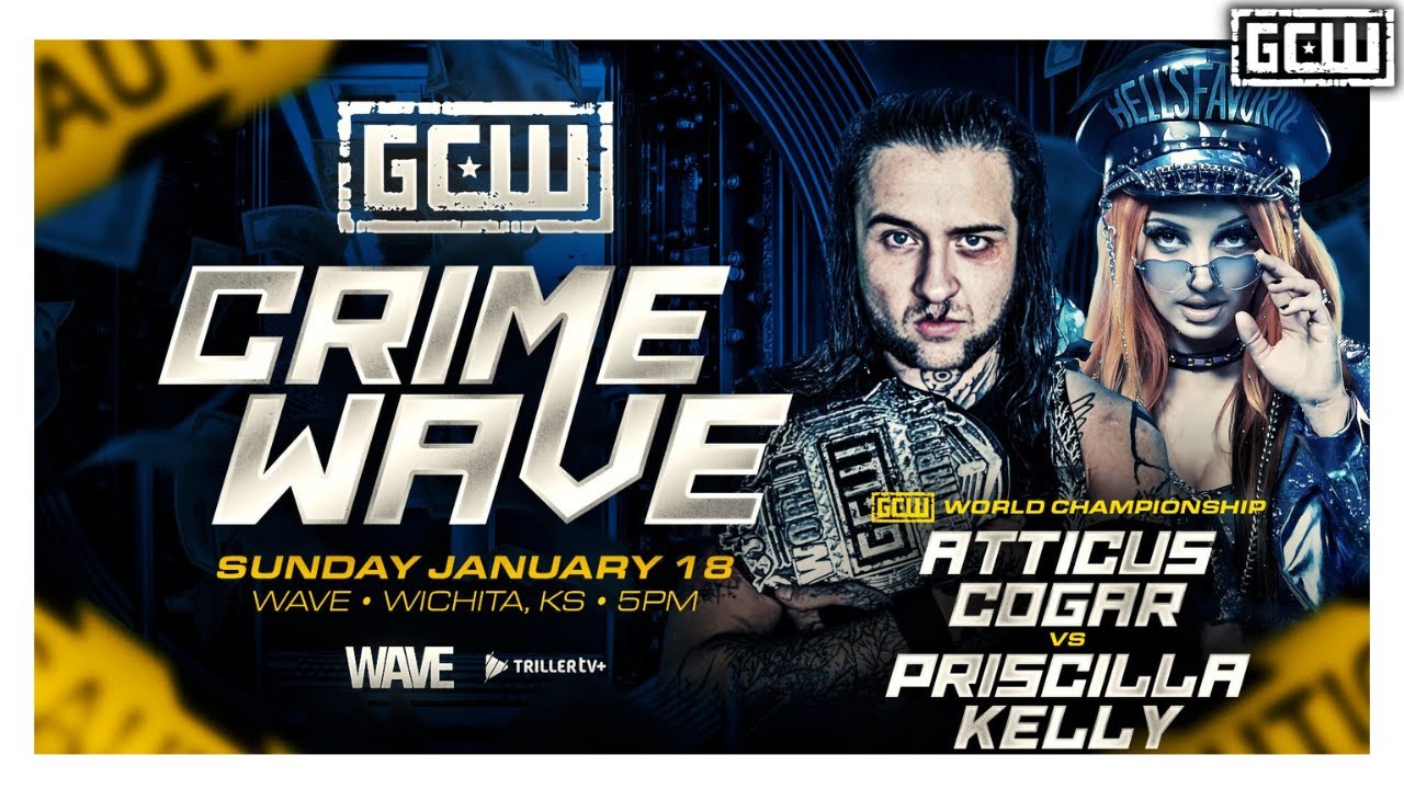 GCW - Аттикус Когар (чемпион) против Присциллы Келли | Видео HYPE | #GCWCRIME