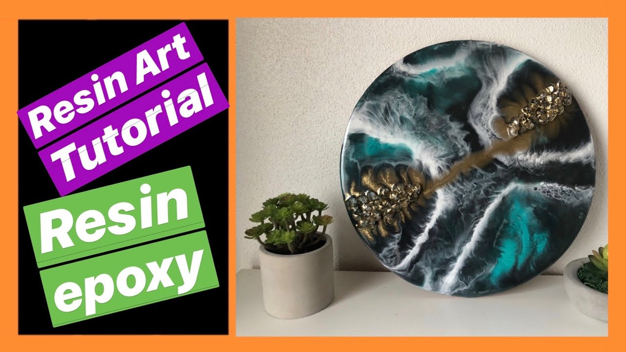 RESIN ART TUTORIAL ARTE FLUIDO CON RESINA EPOXI GEODE ART RESIN #01