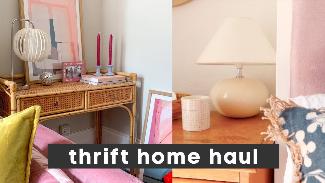 Thrift haul homeware finds ✨  all of this was under £20!!! 😱