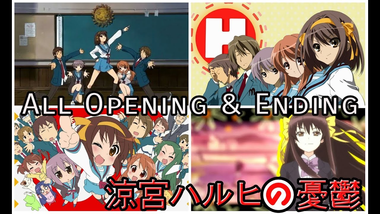 All Haruhi Suzumiya Series Opening & Ending