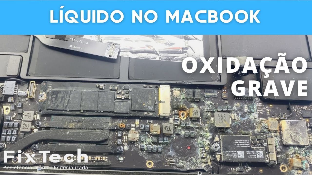 Caiu água no meu MacBook! Veja como resolver | Conserto de MacBook Air na FixTech RJ