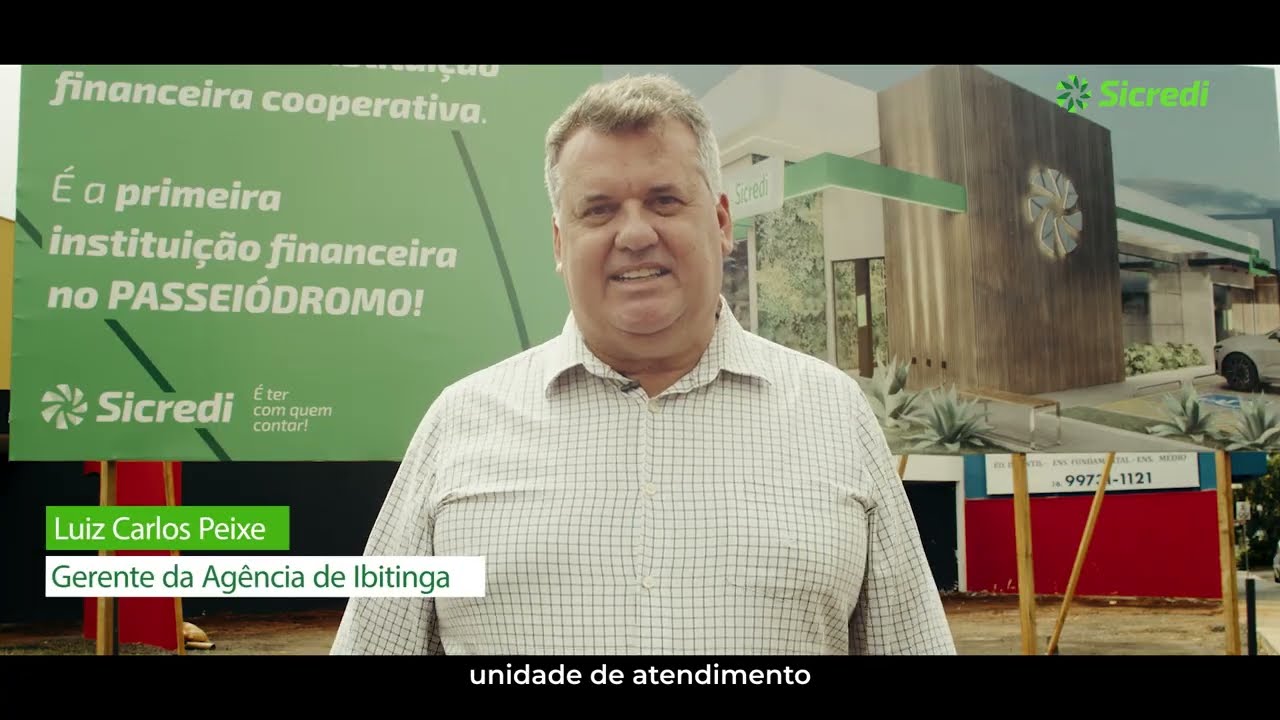 Nova Agência Sicredi Ibitinga - Marco inicial das obras