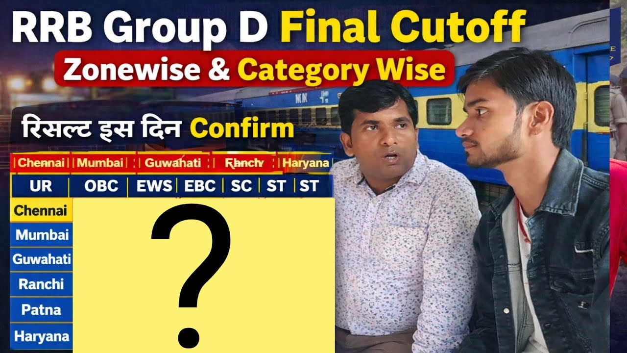 RRB Group D Final Cutoff Zonewise and category wise रिजल्ट कब #groupdcutoff #groupd@Navinkumarsingh 