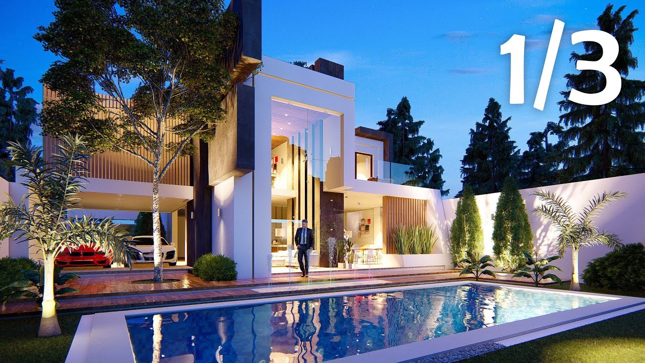 LUMION 8 RENDERING TUTORIALS #23 HOUSE 1/3 (1.5 speed )