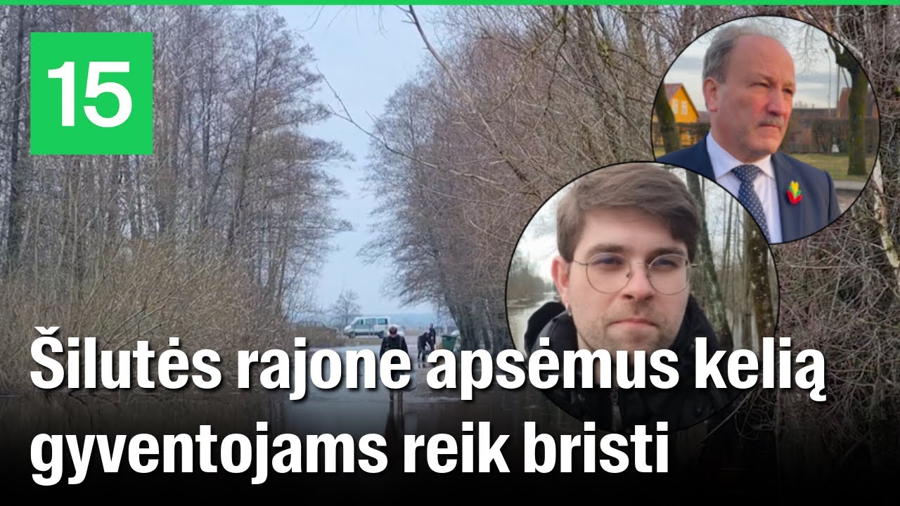 Žalgirių kaimas &Scaron;ilutės rajone: į namus &ndash; per potvynio vandenį