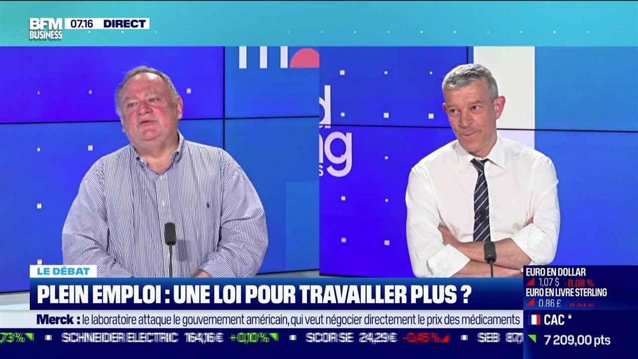 Nicolas Doze face à Jean-Marc Daniel: Plein emploi, une loi pour travailler plus ?