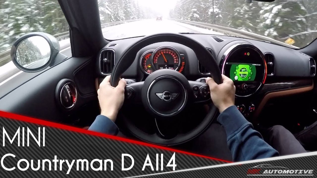 MINI Cooper D Countryman ALL4 POV Test Drive + Acceleration 0 - 200 km/h