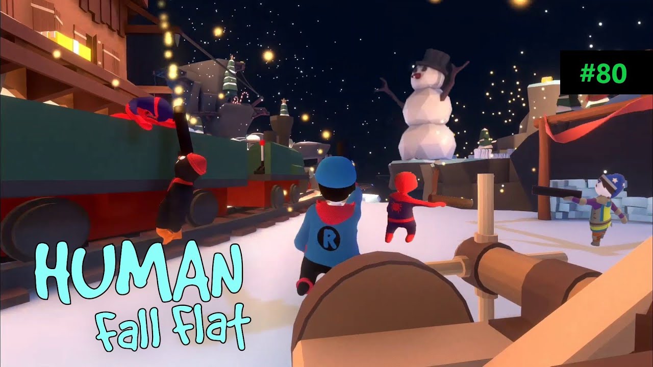 Human: Fall Flat | Ron Plays Christmas Special Celebration Lobby Funny Moments