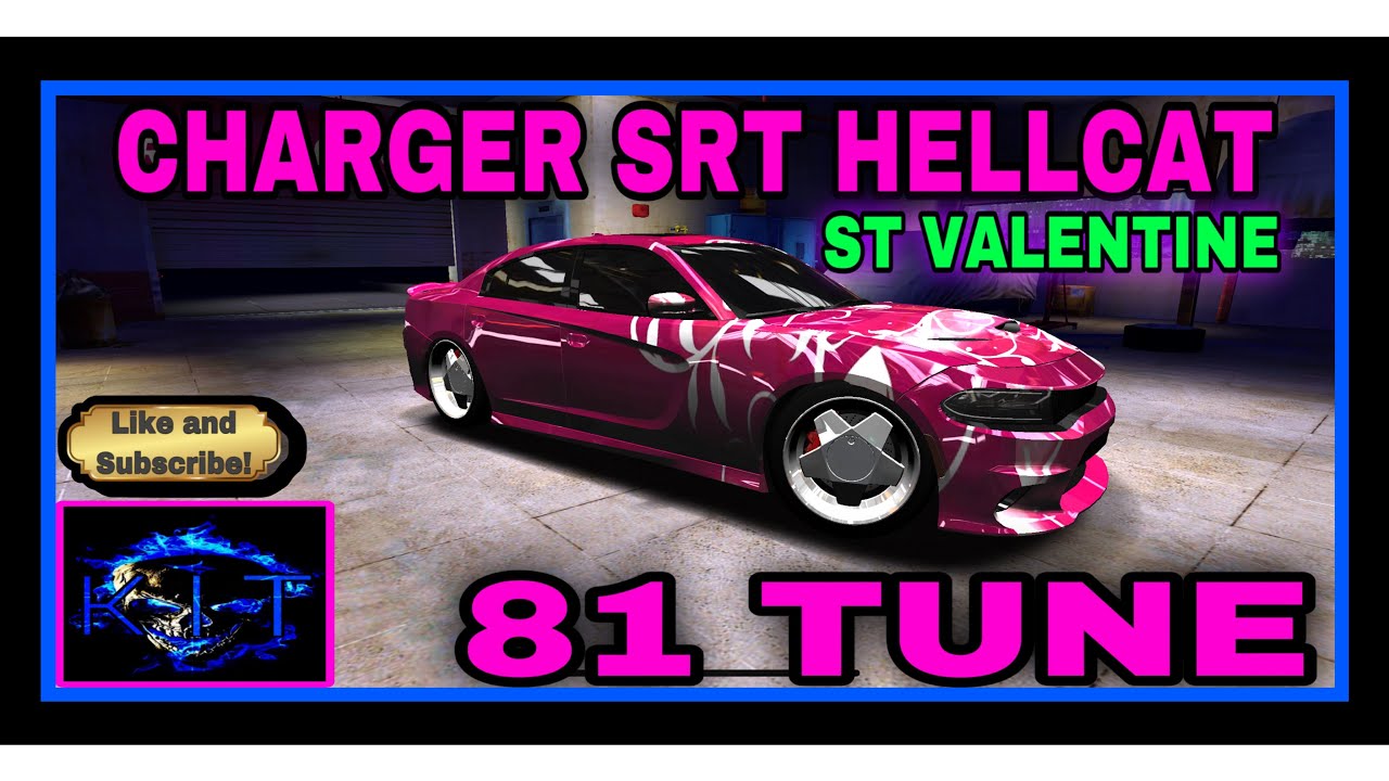 ❤️ CHARGER SRT HELLCAT ❤️( ST VALENTINES ) 81 TUNE.. thanks for watching 👍..RUSH RACING 2