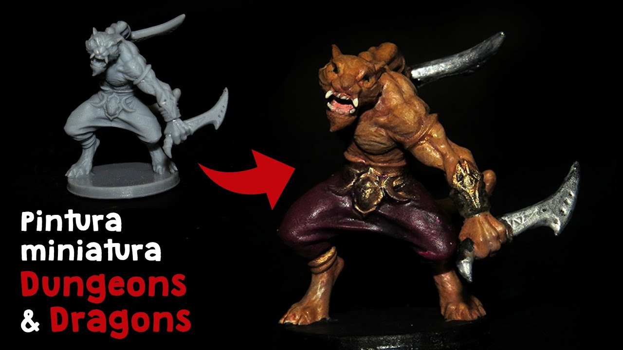 PINTANDO MINIATURAS DE RPG/ PAINTING RPG MINIATURES