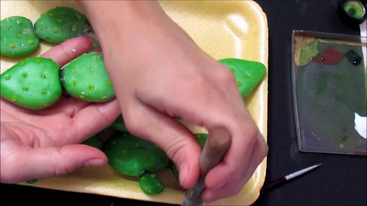 DIY/CACTUS PALMA EM BISCUIT/LETICIA ARTES