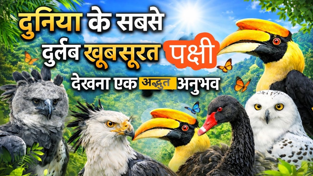 Top 10 Rare & Beautiful Birds Part 2 | दुनिया के सबसे दुर्लभ और खूबसूरत पक्षी | Hindi Documentary