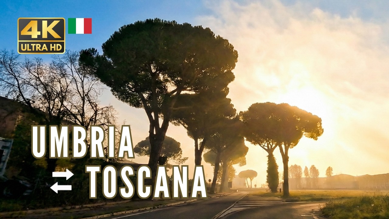 From Assisi to Tuscany: The Green Heart of Italy | 4K Driving Tour 🇮🇹