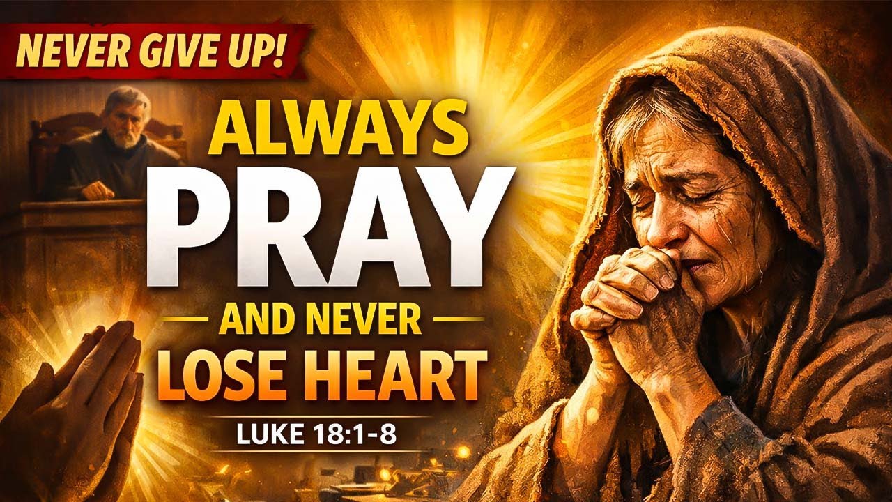 ALWAYS PRAY AND NEVER LOSE HEART