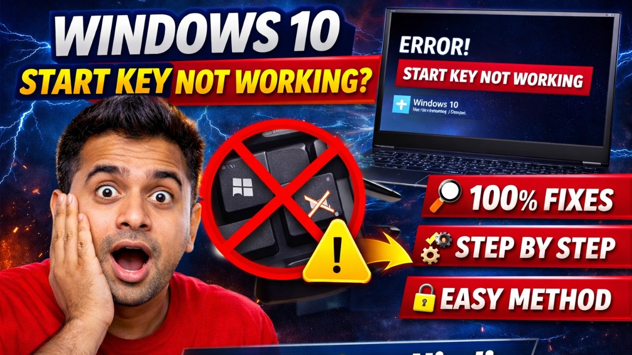 Windows 10 Start Button NOT Working – 2025