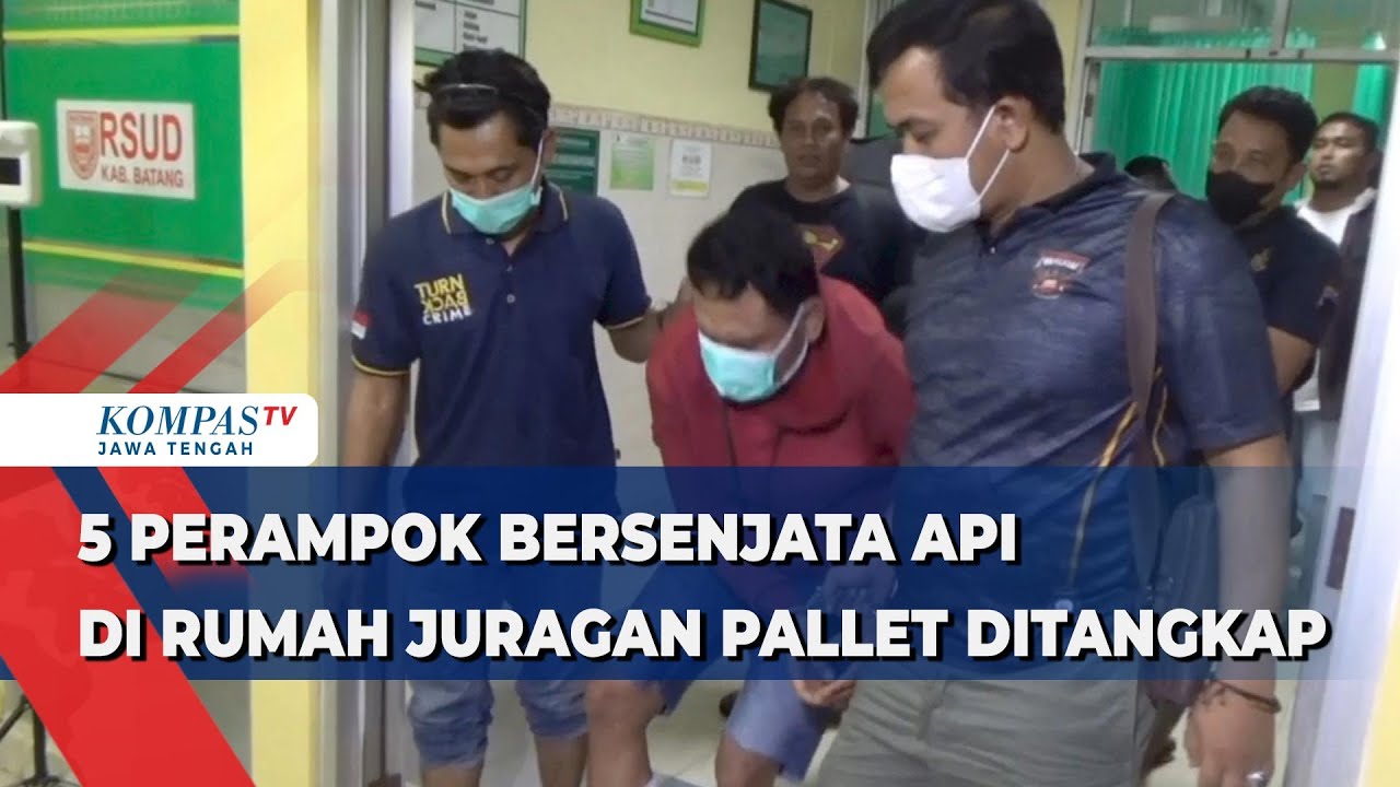 5 Perampok Bersenjata Api di Rumah Juragan Pallet Ditangkap