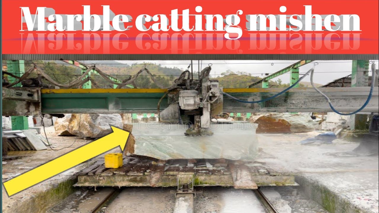 Big Black Stone to Small Marble Pieces | Marble Cutting Process in Factory | Satisfying Stone Work