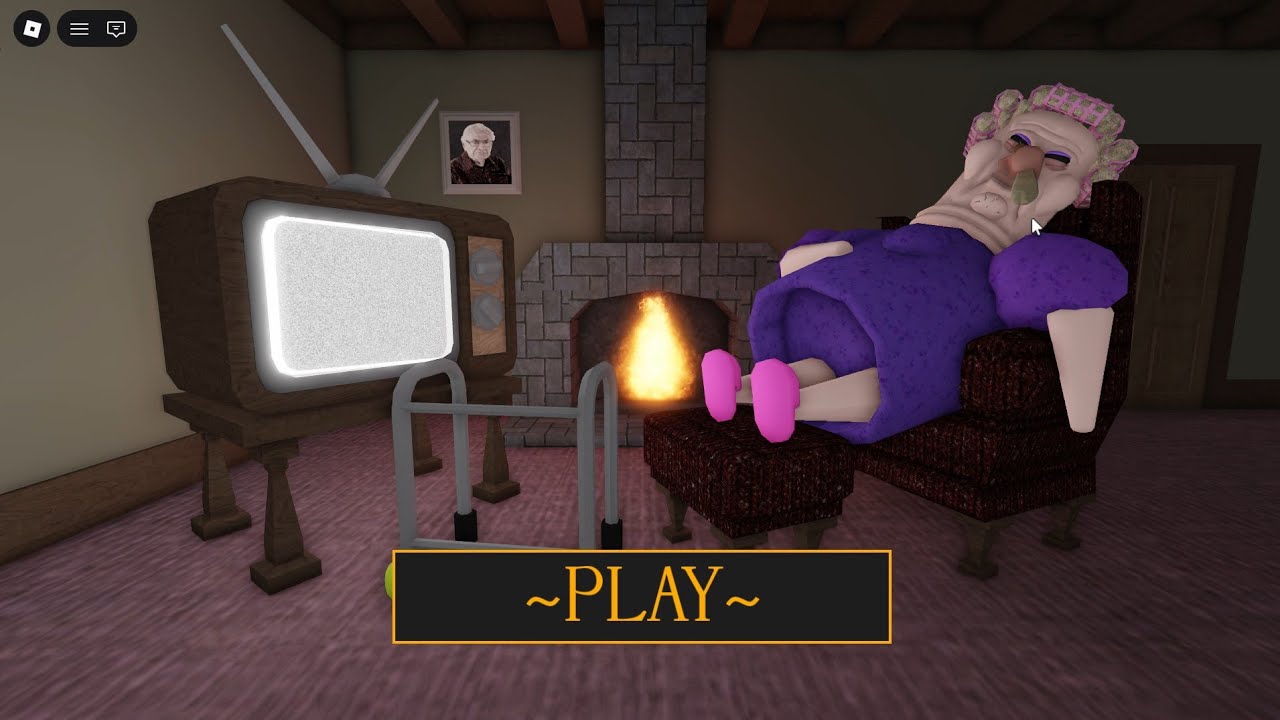 Grumpy Gran SCARY OBBY roblox! Gameplay walkthrough 
