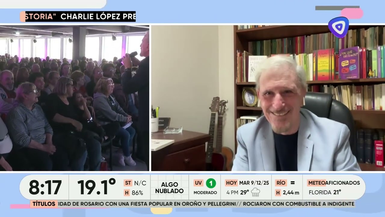 Charlie López presenta su último libro