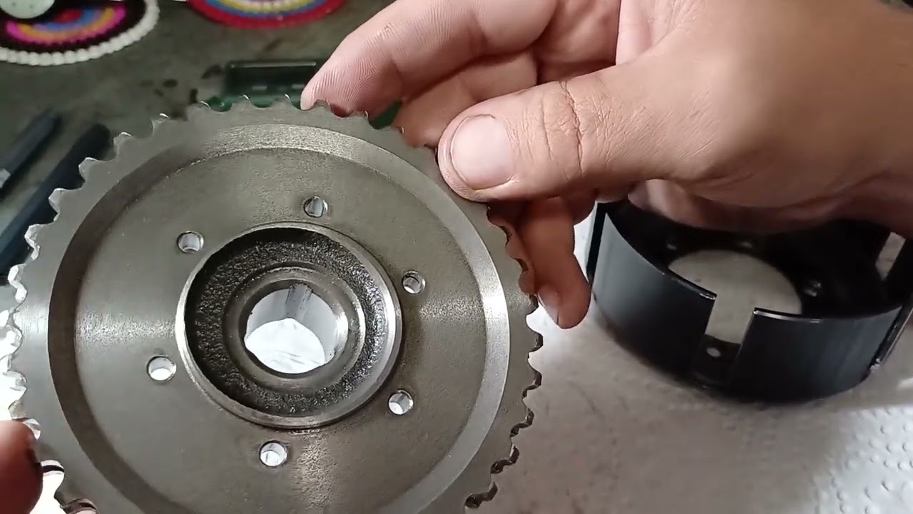 Modyfikacja zębatki kosza sprzęgła TS/ETZ 125/150. Kupplungskettenrad MZA 15104.