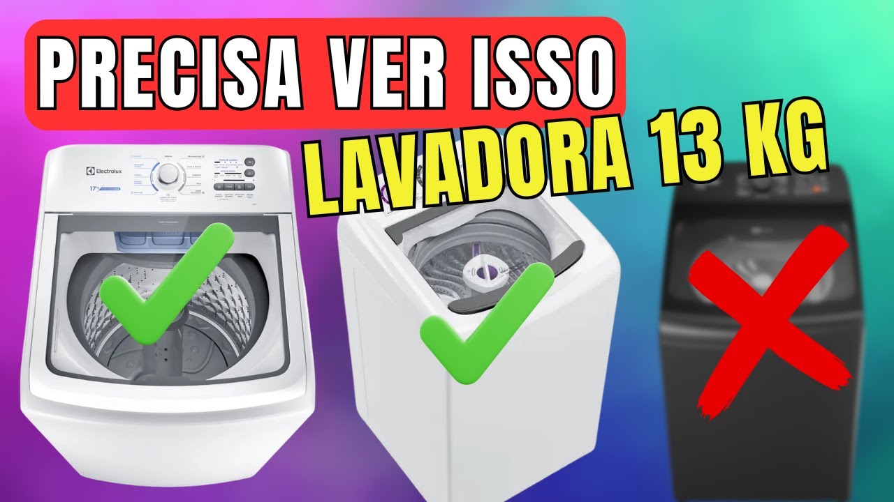Melhores máquinas de lavar roupa 2026 🔴SEM ERRO - TOP 3 máquina de lavar 13kg custo benefício