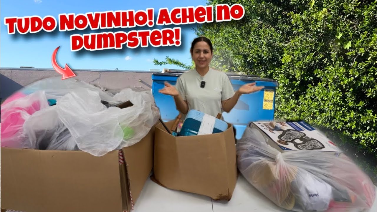 Dumpster Diving! Lotado de coisas boas😱