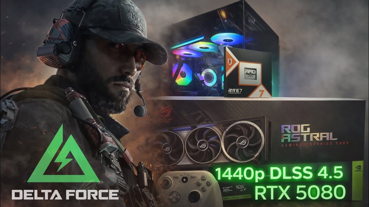 Delta Force 1440p low rtx 5080 ryzen 7 9800x3d 