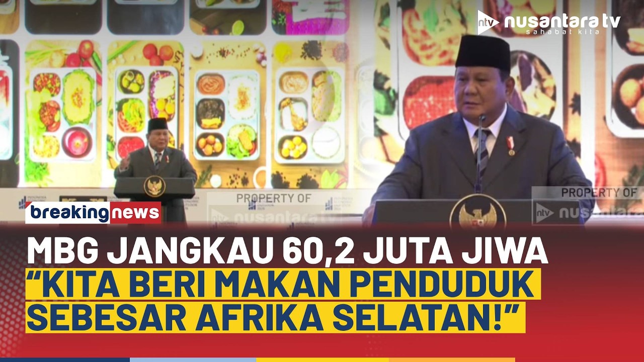 MBG Jangkau 60,2 Juta Rakyat Per Hari, Presiden Prabowo: Beri Makan Penduduk Sebesar Afrika Selatan