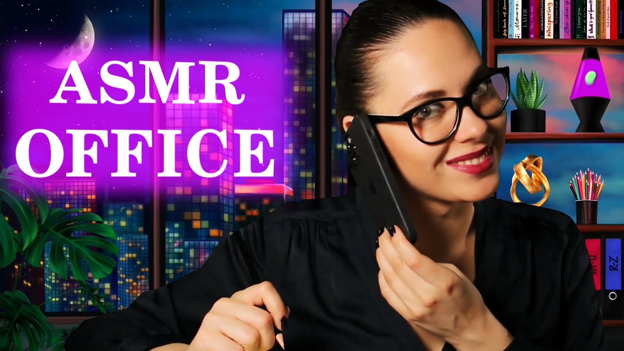 ASMR Secretary Roleplay | Keyboard typing, paper sounds and ripping