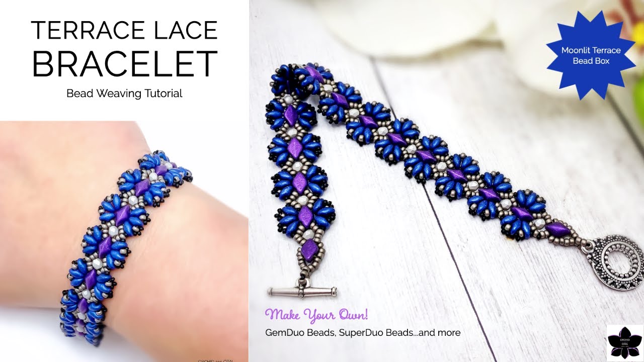 How to: Terrace Lace Beaded Bracelet - GemDuo, SuperDuo Beads