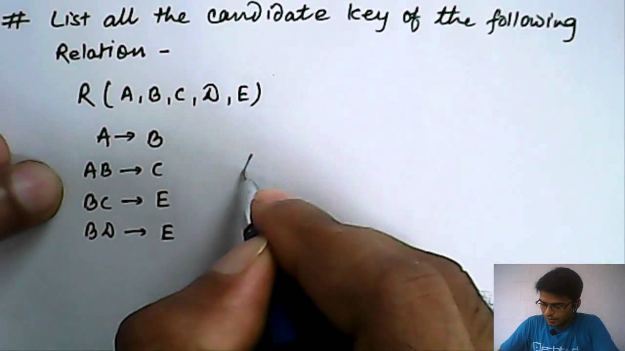 Illustration on Finding Candidate Key | Database Management System