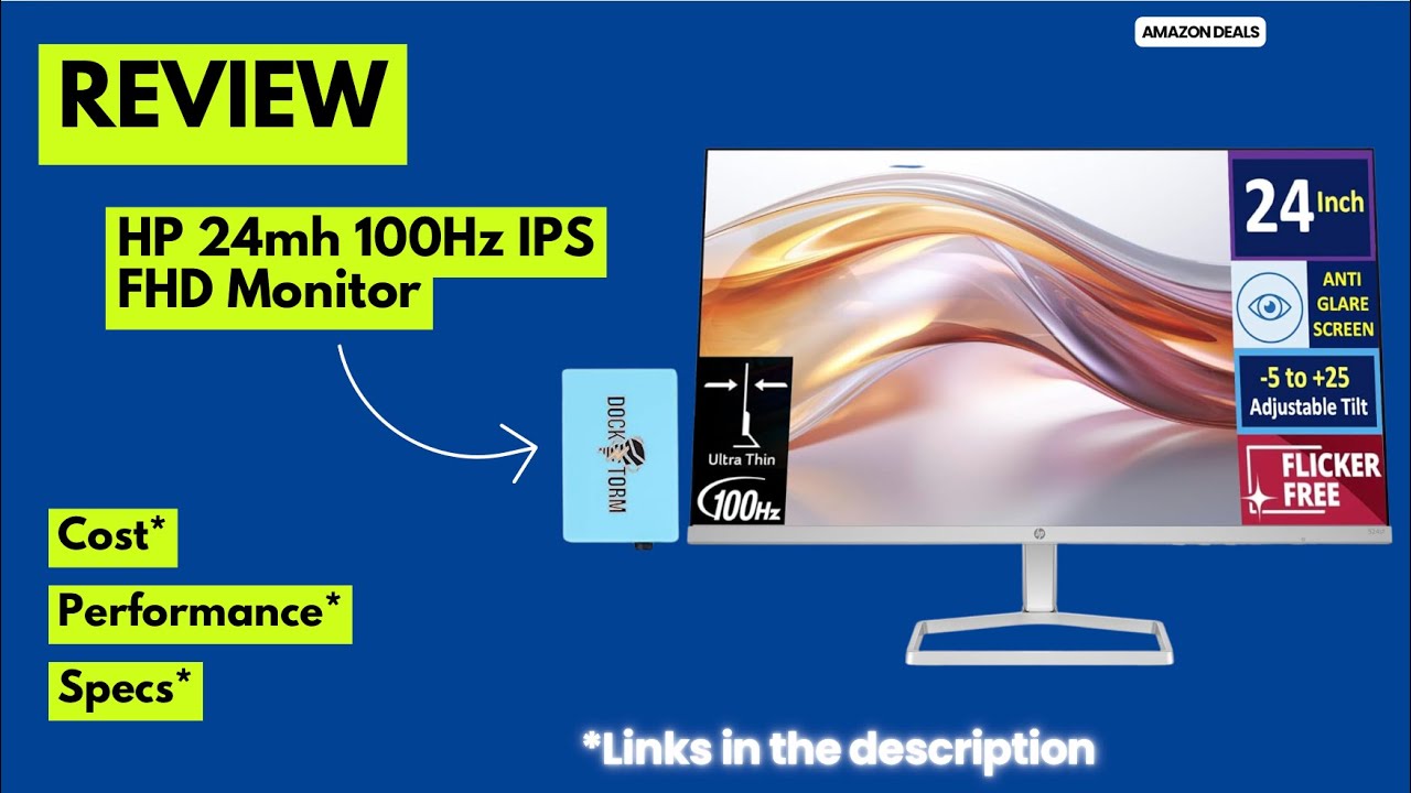 HP 24mh 100Hz IPS Monitor Review 2025 | Best Budget FHD Monitor for Gaming & Work