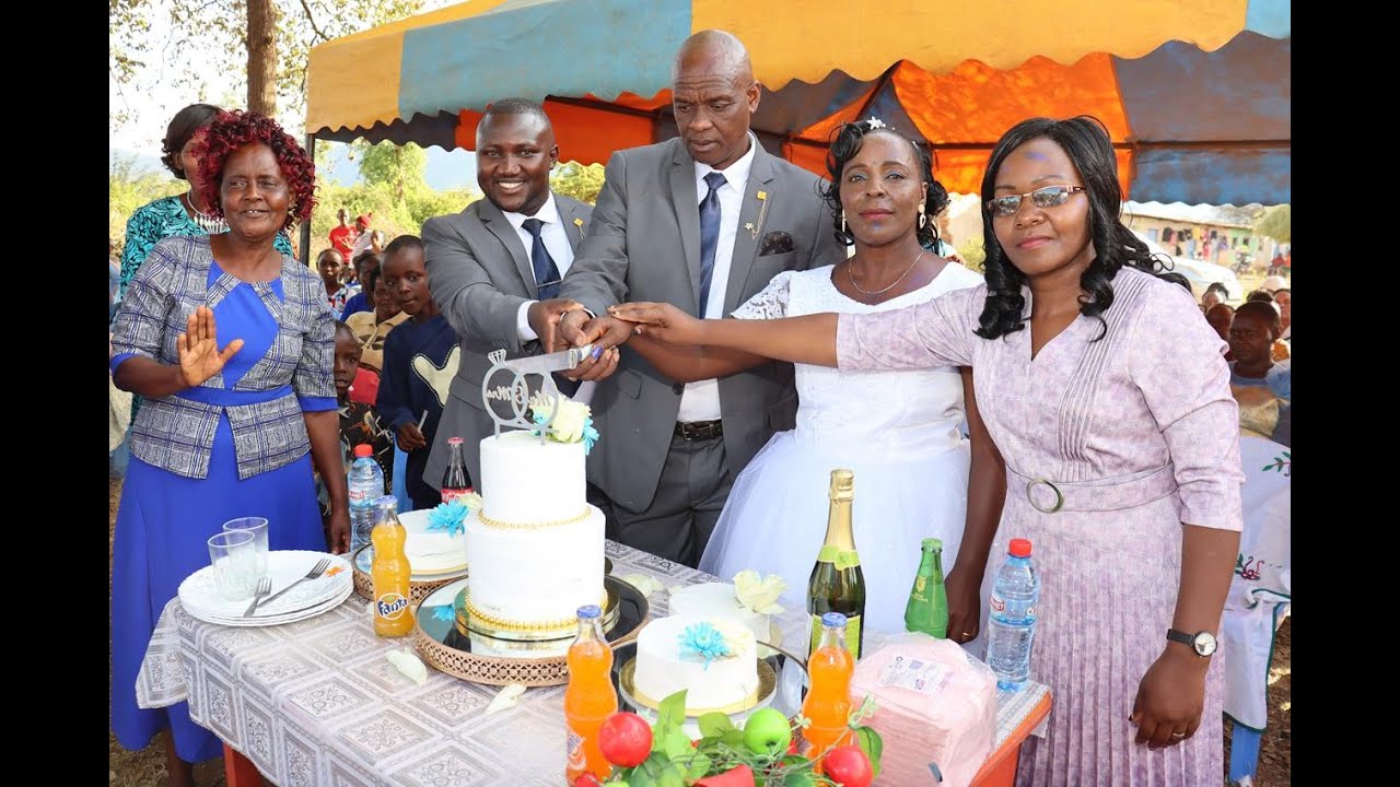 Roseline weds Lazarus at AIC Kundu Mwala in Machakos County