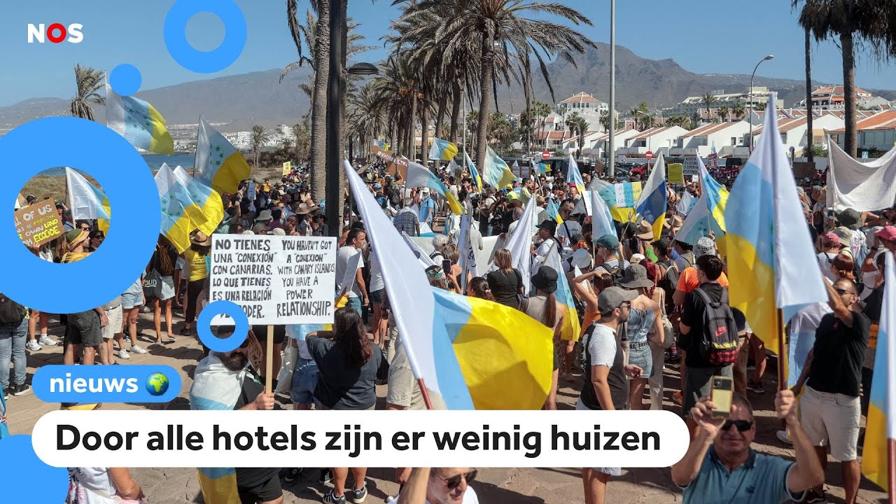 Protest tegen toeristen in Spanje