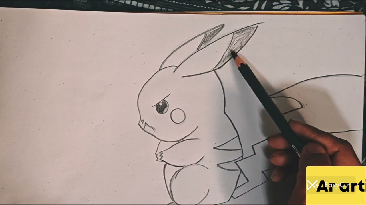 Easy Pikachu Drawing ✏️ | Step by Step Pencil Sketch | Cute Pokemon Art | Ar Artist