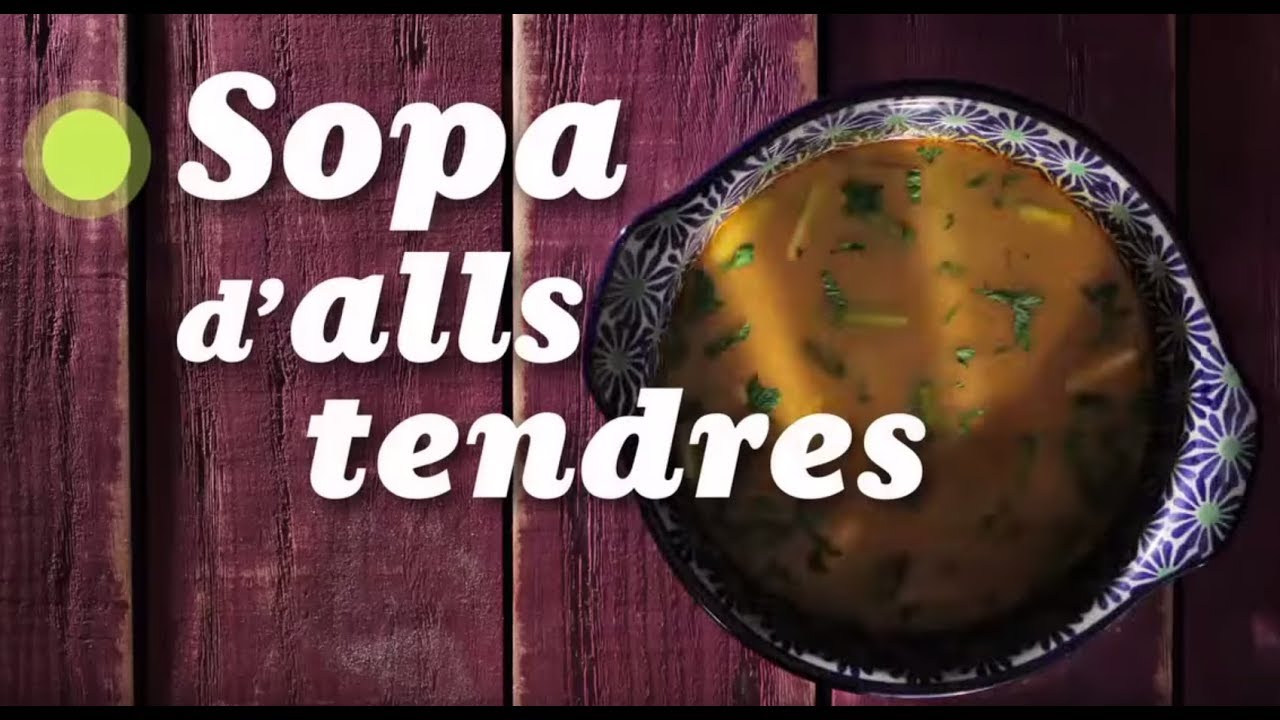 Sopa d'alls tendres