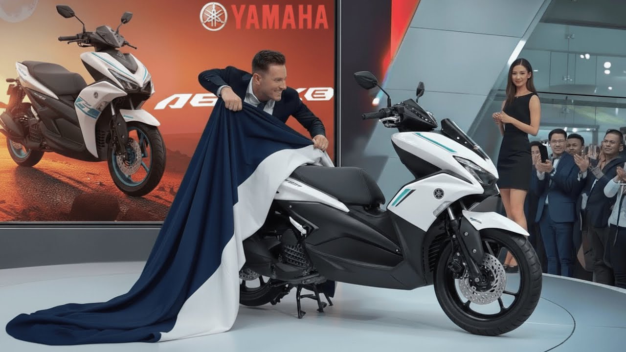 Выпущен новый Yamaha Aerox E 2026 года: запас хода 106 км и съемные батареи