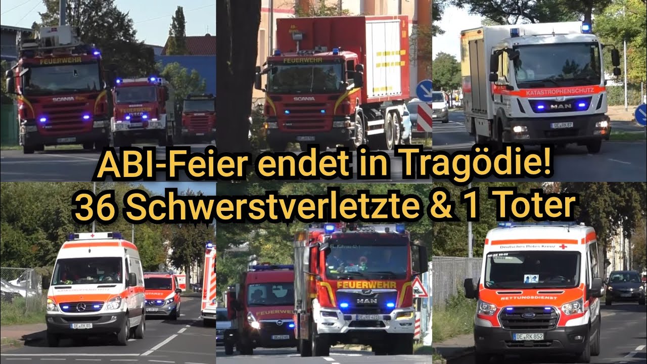 🚨ManV40 nach ABI-Feier - Großeinsatz für alle Rettungskräfte aus Dessau-Rosslau am 20.09.2025